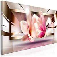murando Cuadro en Lienzo Flores Magnolia 120x40 cm 1 Parte impresión en Material Tejido no Tejido Cuadro de Pared…